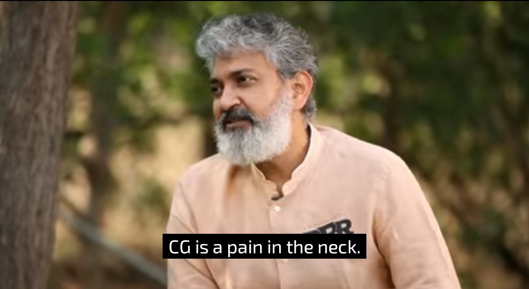 #Adipurush director Om Raut was lazy and thought of achieving everything with CG.

Below are the stills from the chat between S.S Rajamouli and Sandeep Reddy Vanga on CG v/s real shooting 🧵