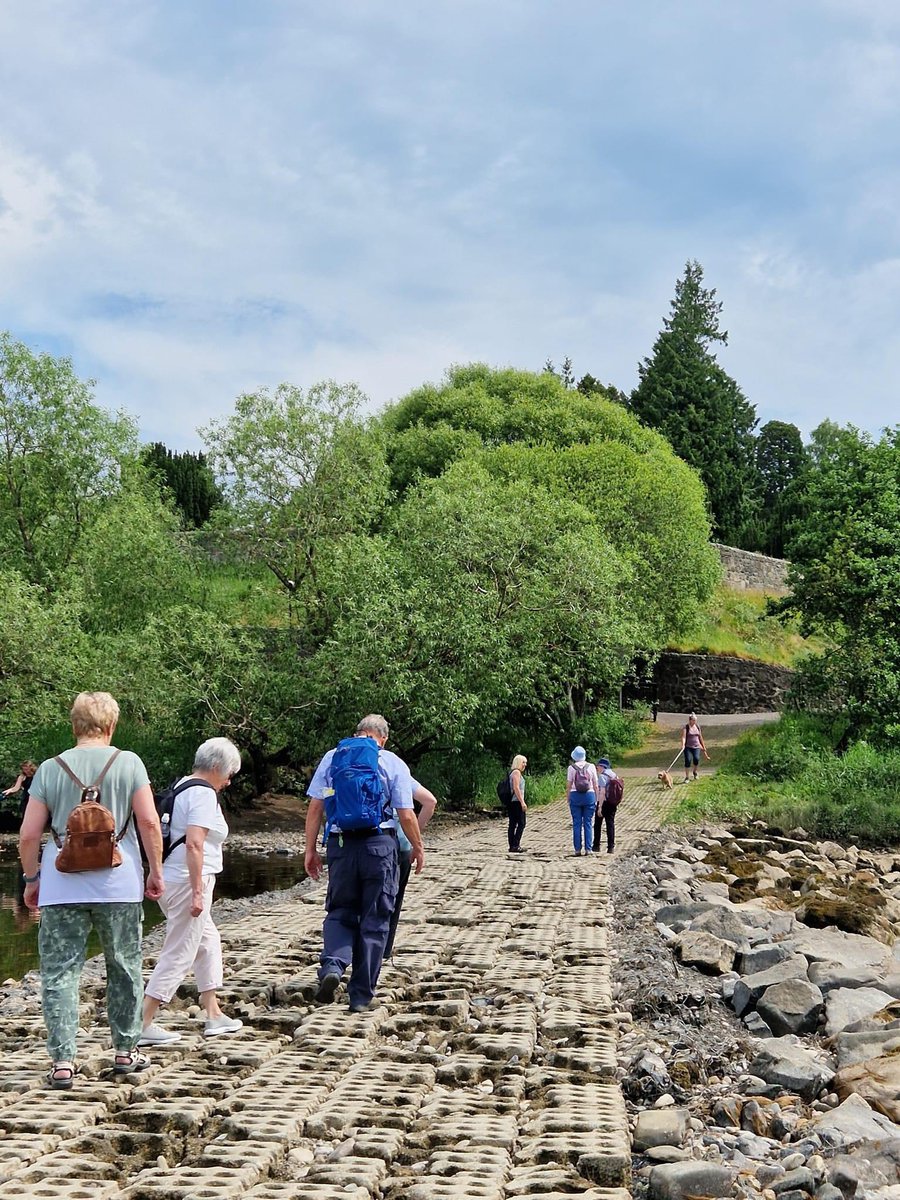 DundeeRamblers's tweet photo. Dundee Ramblers had a lovely walk today in Perth.  We were so excited to walk across the walkway from Moncrieffe Island to the other side of the Tay.  First time I’ve done it and I was born and bred in Perth. https://t.co/P1Y0beHtJT