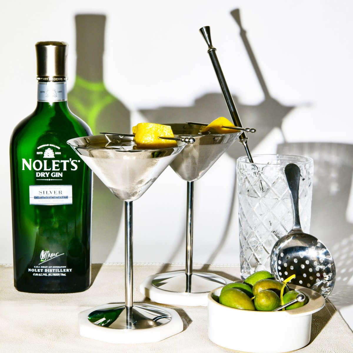 When you order a Martini to celebrate #WorldMartiniDay, be sure to ask for NOLET'S! #Worldsfinestgins #NOLETS #Gin #Martini #StirredorShaken