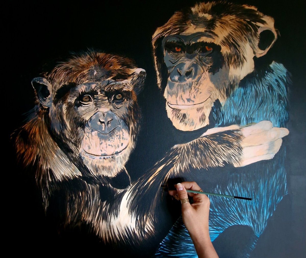 Work in progress ,early stage ,acrylics on canvas 100x70cm... 
#acryliconcanvas #acrylicpainting #workinprogress #paintinginprogress #animalartist #animalartwork #canvasart #artoncanvas