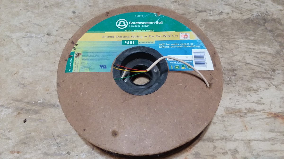 ITeachUMyScrts's tweet image. Final stretch now I hope. For my jumper wires I use old 4 strand telephone wire. I got this roll for $10 because no one uses it anymore. Tons to salvage from old houses too. The solid core is nice, not so much stranded. #makercommunity #DIYtech #upcycle #salvagepunk #junkpunk