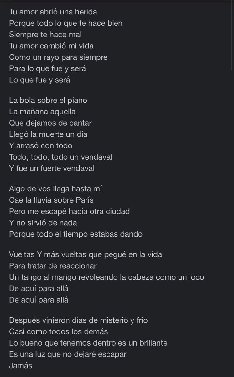 Posiblemente estas sean solo algunas  de las canciones más inolvidables de <a href="/FitoPaezMusica/">Fito Paez</a>. Sigo conmovida por la serie y #EADDA9223 Mi hija de un año y dos meses bailaba y yo cantaba, haciéndola bailar más. Así pasamos la mañana.