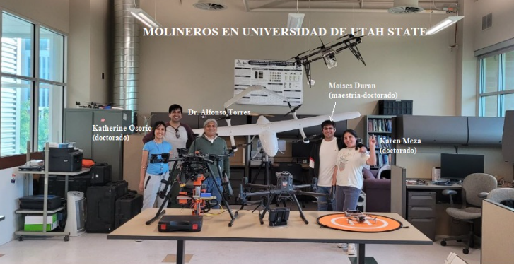 LiaRamosFernan1's tweet photo. Molineros en Utah State University (USA) haciendo la Maestria y Doctorado en el grupo de investigacion del Prof. Alfonso Torres Rua: https://t.co/2T8jz7T3Ez
