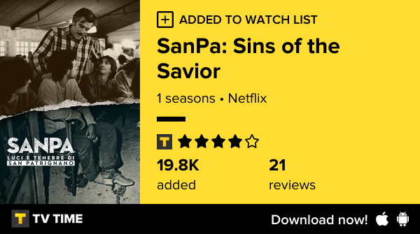 oceanvluke's tweet photo. I've just started following SanPa: Sins of the Savior https://t.co/awuIWzp758 #tvtime https://t.co/RmpWzNwWYV