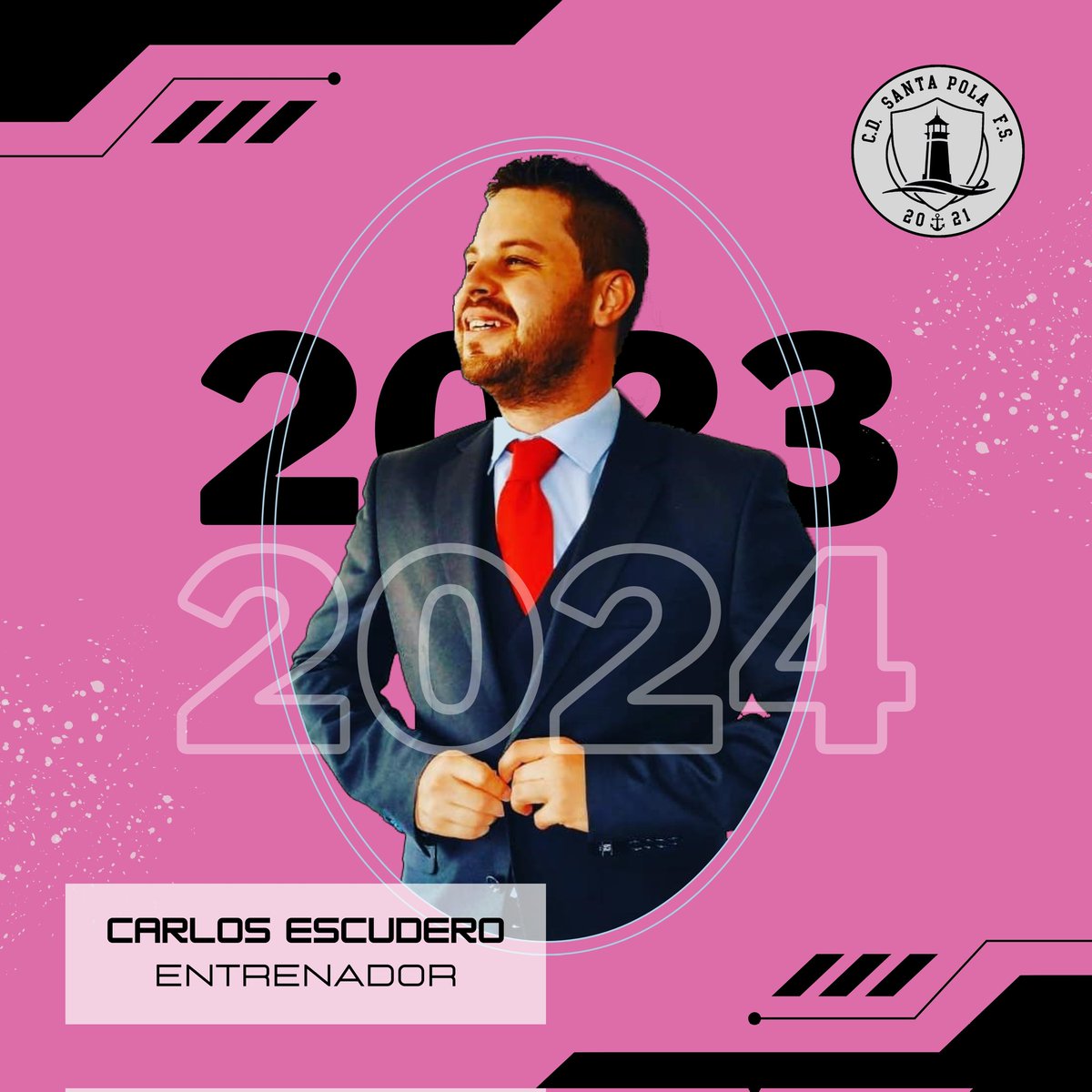 CDSantaPolaFS's tweet photo. 📝 𝐄𝐍𝐓𝐑𝐄𝐍𝐀𝐃𝐎𝐑 𝐒𝐔𝐁-𝟮𝟯

✅ Carlos Escudero será el encargado de dirigir al @CDSantaPolaFS Academy.

➡️ El filial competirá en Primera Regional y contará con la experiencia de un técnico que ha pasado por clubes como el @HerculesSanViFS, @yefaky B o @cfscastalla. https://t.co/wG6PuR0Gn0
