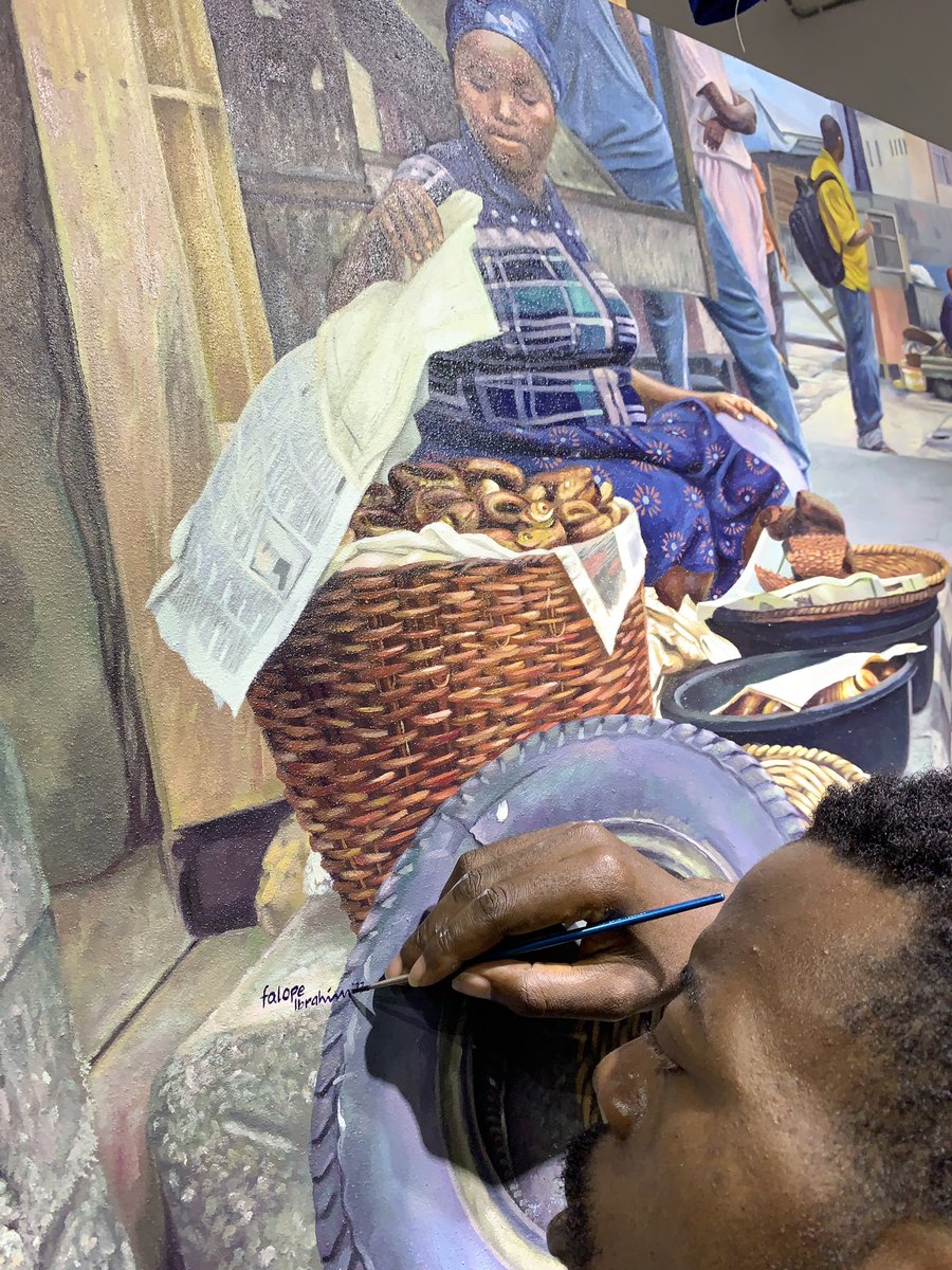 #Details. 
Signing out…
Picking up the next stone. Yea stone because they are what I cast and throw out , to stumble upon with so many riddles.
#art #Oil on canvas.
#falopeart
#figurativepainting 
#painting #africanart 
#TakeATaste 
Wizkid