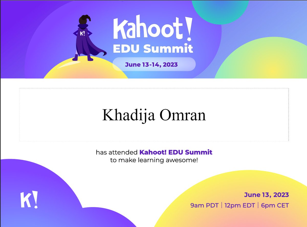 EDU Summit 2023 with @Kahoot
#Kahoot #MIEExpert    @MicrosoftEDU