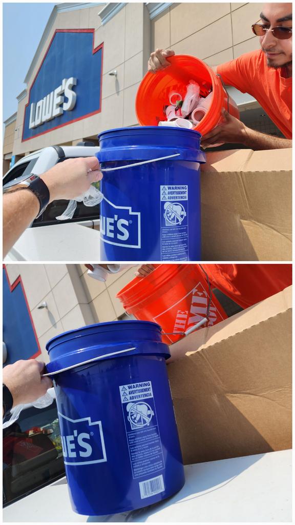 FrankG_Lowe's (@frankg_lowes) on Twitter photo Benefits of today's #FathersDay BBQ <a href="/Lowes/">Lowe's</a> in Clinton, MD. I could not allow this contractor to continue with this orange bucket! He quickly agreed to my trade request. <a href="/BenitoKomadina/">Benito.Komadina@Lowes</a> <a href="/LauraGibsonR1/">Laura Gibson</a> <a href="/Shawnk1255/">ShawnK_1136</a> <a href="/evans_durell/">Durell_Evans</a> <a href="/BlueBoxR1/">@BlueBoxR1</a> Benefits of today's #FathersDay BBQ <a href="/Lowes/">Lowe's</a> in Clinton, MD. I could not allow this contractor to continue with this orange bucket! He quickly agreed to my trade request. <a href="/BenitoKomadina/">Benito.Komadina@Lowes</a> <a href="/LauraGibsonR1/">Laura Gibson</a> <a href="/Shawnk1255/">ShawnK_1136</a> <a href="/evans_durell/">Durell_Evans</a> <a href="/BlueBoxR1/">@BlueBoxR1</a>