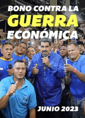 Inicia el pago del #BonoContraLaGuerraEconómica junio 2023,
aprobado por el presidente <a href="/NicolasMaduro/">Nicolás Maduro</a>.
Este beneficio va dirigido a la Clase Obrera y Pensionados, como parte del esfuerzo para proteger el bienestar social del pueblo.

#NoMásAgresiónYankee #16Jun