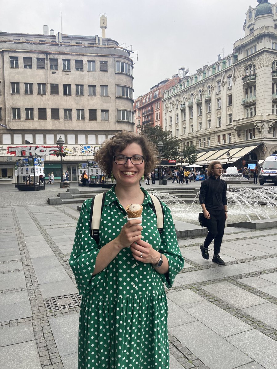 DeWald_Rebecca's tweet photo. The sun has returned to Belgrade — which can only mean one thing… #icecreamfans 🍦 https://t.co/d9D8YAgX4D