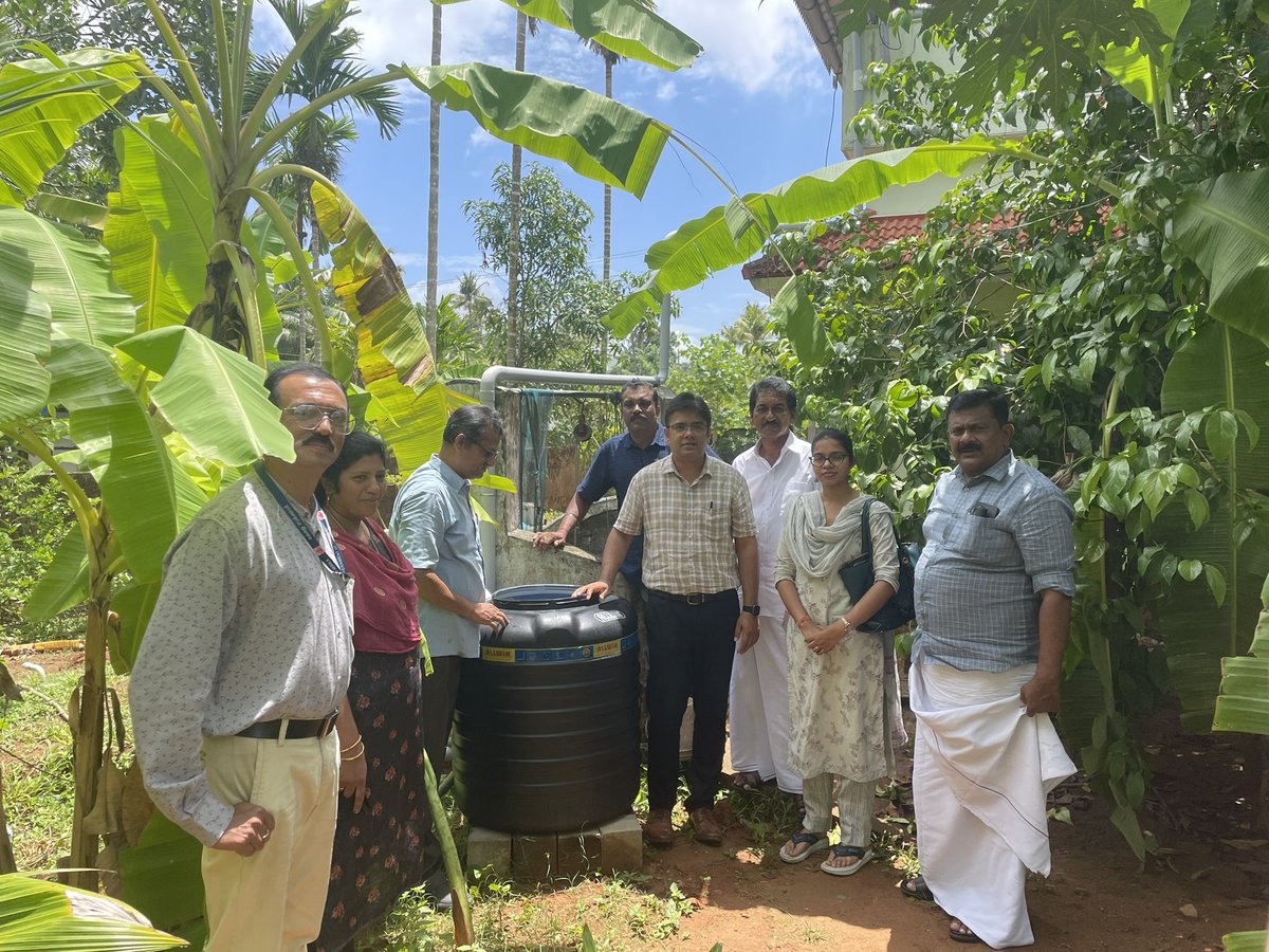 Thrissur, Kerala visit for #JSACTR inspection of #WaterConservation , Amrit Sarovars, Rain water harvesting projects etc #JanShakti4JalShakti 
<a href="/nwmgoi/">National Water Mission</a> <a href="/archanavarmaIAS/">Archana Varma IAS 95 Assam</a> <a href="/JalShaktiMin/">Ministry of Jal Shakti</a> <a href="/MoRD_GoI/">Ministry of Rural Development, Government of India</a>