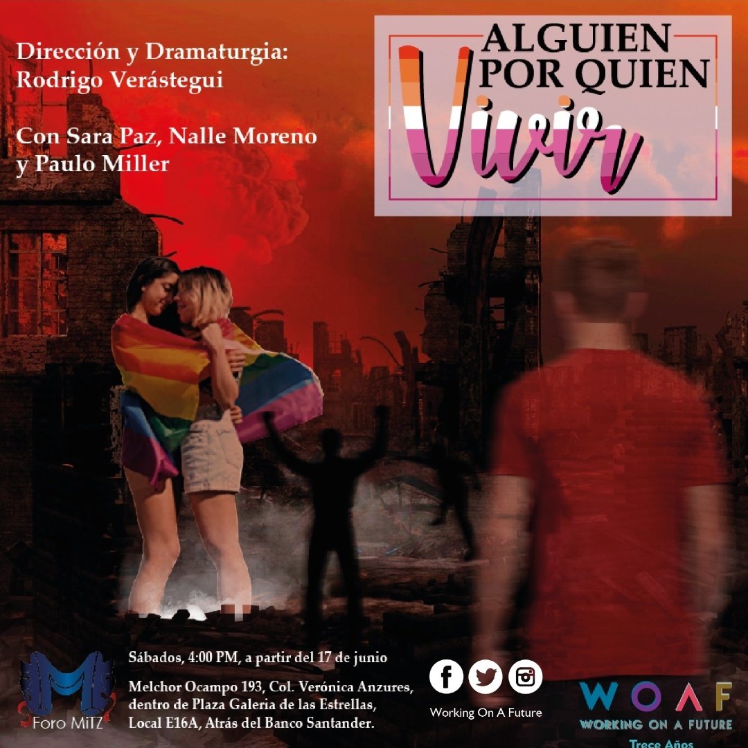 Hoy ESTRENO de #AlguienPorquienvivir🏳️‍🌈 una historia de amor y familia contra el odio.
Sábados 4pm 
🎫  @boletopolis en alguienporquienvivir.boletopolis.com