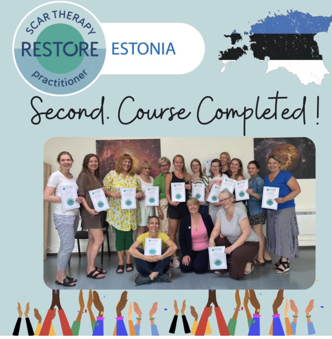 Scar therapy training finished for 28 therapists over the last 6 days. Two fantastic groups of physiotherapists and lymphoedema therapists, a couple of #handsoecialists #amputeerehabilitation
#estonia #tallinn an amazing city! I’ll be back 😎  #lymphoedema #physiotherapy