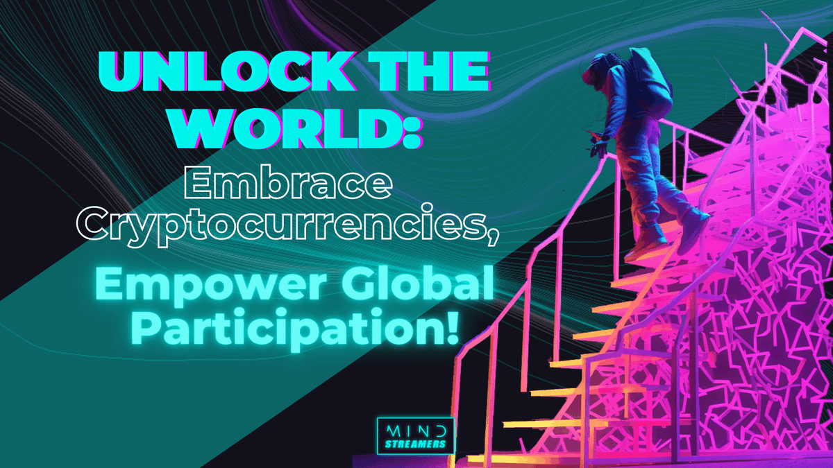 Cryptocurrencies transcend borders and empower individuals to participate in a global economy. The increasing adoption of digital currencies breaks down barriers and creates opportunities for cross-border transactions.

#nft #mindstreamers #metaverse #blockchain #crypto