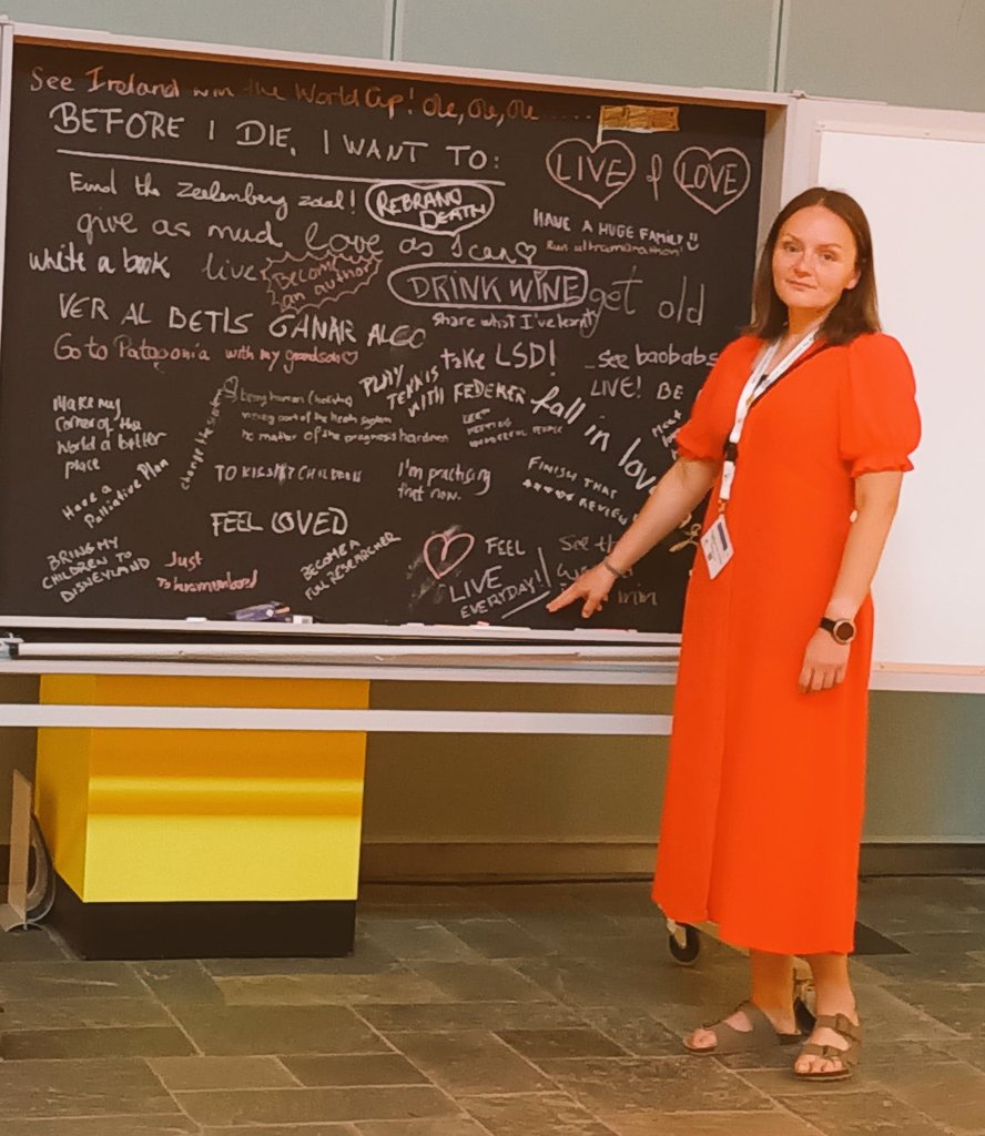 'BEFORE I DIE, I WANT TO:
LIVE EVERYDAY!' 
But I also like some other ideas on that board! 😅😍
Thanks @EAPCvzw an inspiring conference ann to @DrTMcConnell for being amazing companion and friend!
#EAPC2023