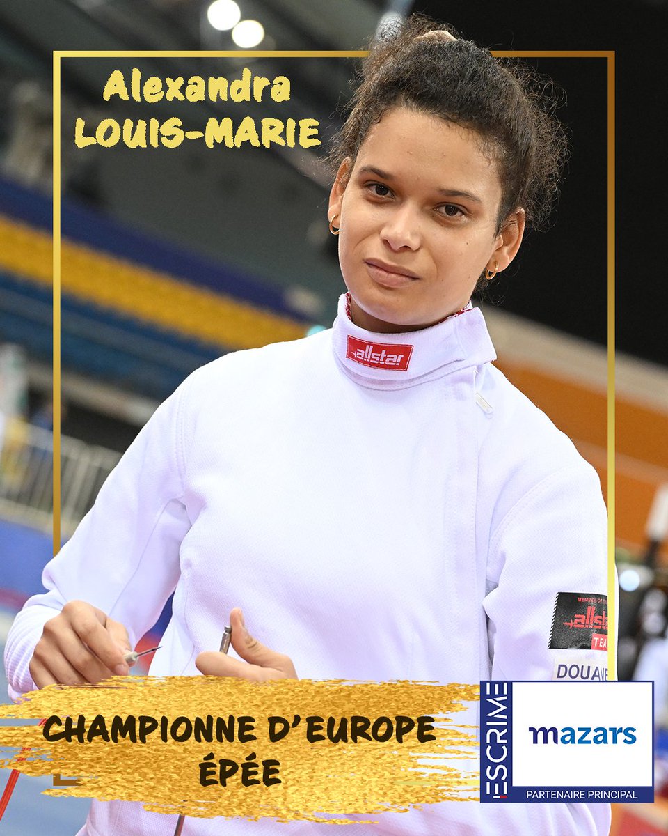 Une fille en or ! Championne d'Europe 🥇#eurofencing #escrime