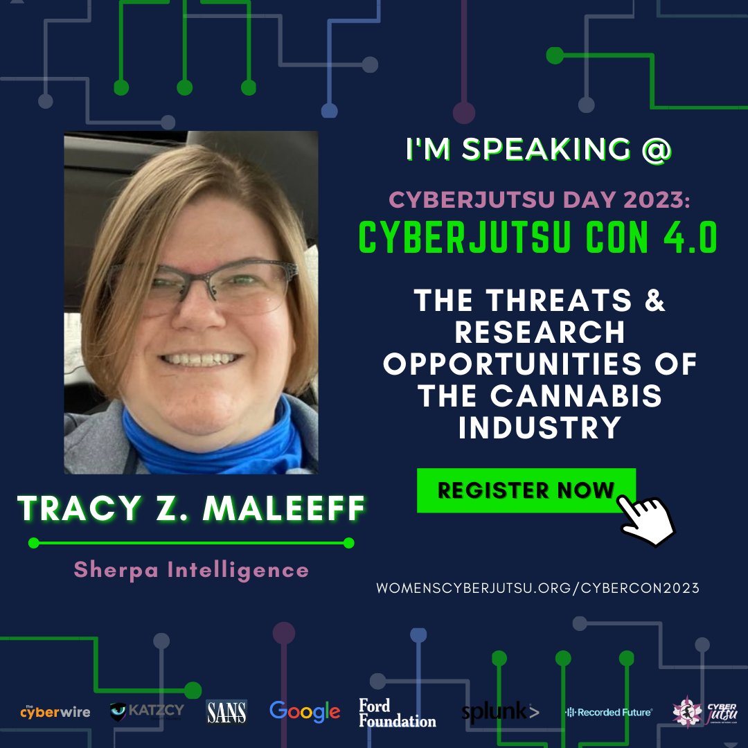 Join me in-person in Alexandria, Virginia or online from anywhere on Saturday, June 24th as I present at #CyberjutsuDay2023! 

This is a lineup of speakers you do not want to miss!
womenscyberjutsu.org/page/cyberjuts…

Can't attend but want to support? Donate today!
womenscyberjutsu.org/donations/