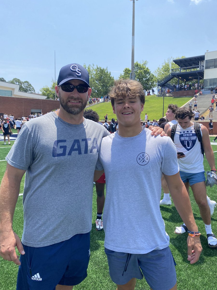 Had a great time in Statesboro today! Thank you @TurnerWest5 @CoachBWilson_ 
#GATA
 @HKA_Tanalski @FbLassiter @RecruitGeorgia