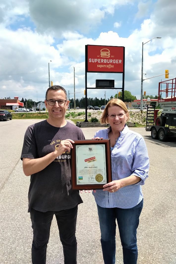 Thank you to Superburger in Mulmur for inviting me to stop by for your 40th anniversary.
I always enjoy visiting the many wonderful local businesses throughout #Dufferin-#Caledon.