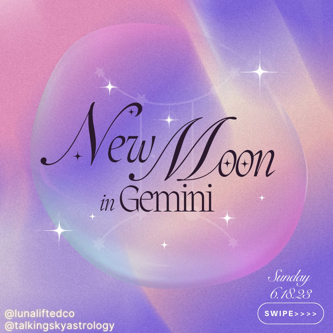 LunaLifted's tweet photo. New Moon in Gemini Magic with @talkingskyastro ♊️🌚✨ (cont. in comments) https://t.co/M5yYSddvFV