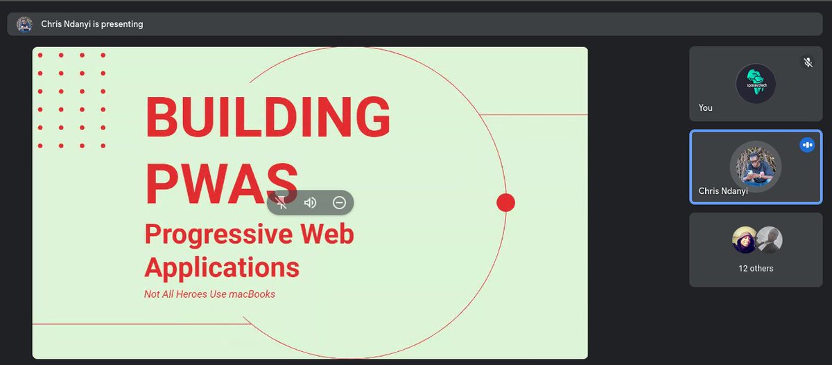 SpaceYaTech's tweet image. We&apos;re live for our #SYTTechTalks with @achinga_chris   don&apos;t be left behind for on Progressive web Applications