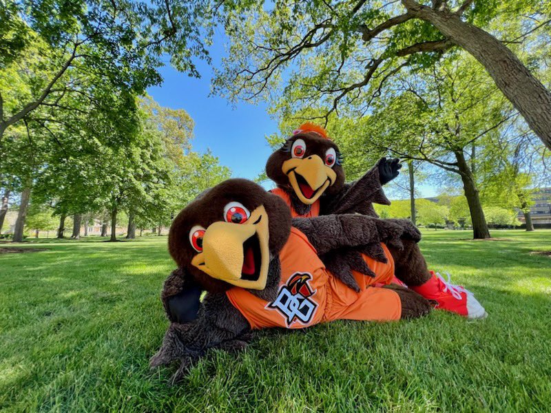 Happy #NationalMascotDay to everyone’s favorite birds. Comment your favorite Freddie & Frieda moment. ⬇️