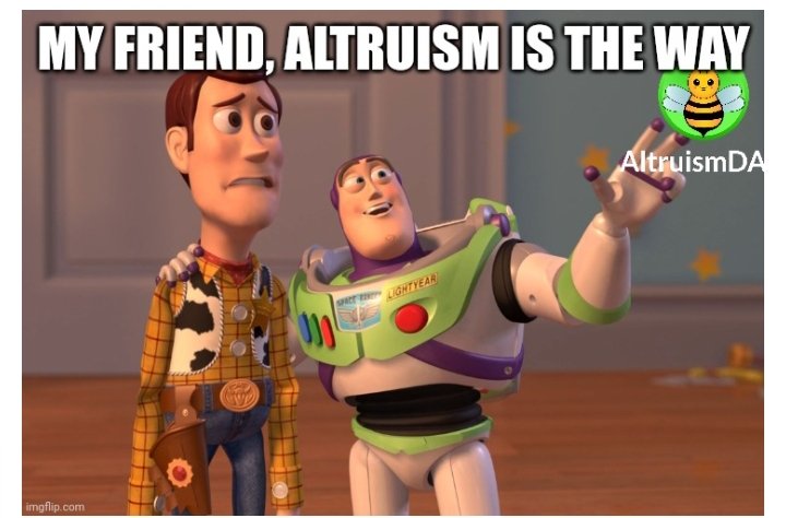 Official_Eton's tweet photo. Some people still have that disbelief that they're still good people out there
@AltruismDAO is a community where you get to link up with like mind's that are willing to help
#AltruismDAO, #DAO, #DEFINITIF https://t.co/1YM5sROcBZ