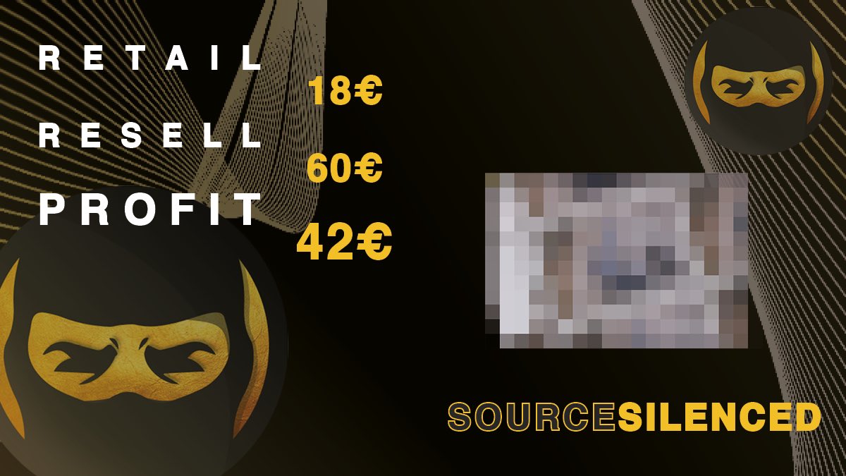 SourceSilenced's tweet image. This time we had a margin of 40€ and only 18€ retail. Many of our members hit 20+, which is a total profit of around 800€🫰
You don’t have to invest a lot for a decent profit!
Turn on the notifications so you don’t miss the next restock opportunity for our group! 🔔