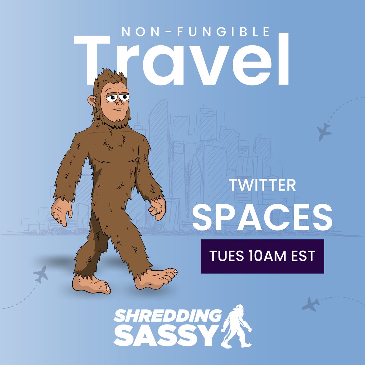ShreddingSassy's tweet photo. We’re hyped to be partnering up with @NonFunTravel 🤙🌍

Non-Fungible travel is a web3 travel club with access to cash-back savings and discounts on worldwide travel 🧳 

Join us on Tuesday for a q&amp;a with the team! https://t.co/hoUBV0yM3e https://t.co/QkgZ6RVz9H