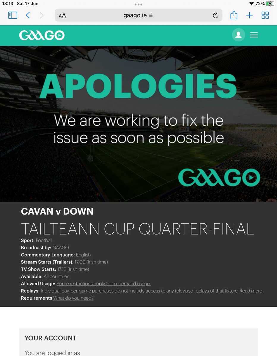 Twas good like it lasted #GAAGO #GAAGONE #TailteannCup