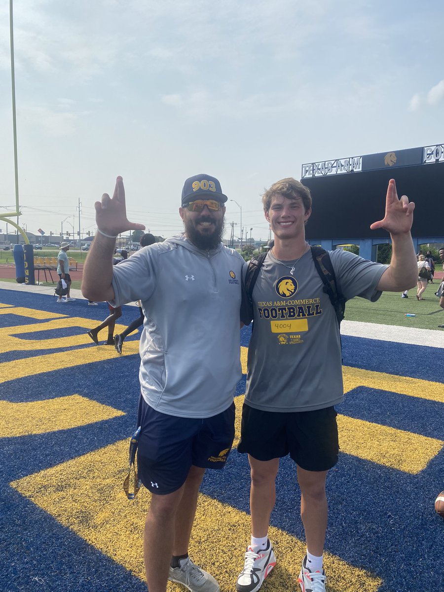 Had a great time @Lions_FB I learned a lot and look forward to the future @JackInTheBox58 @LionCoachBounds @natejester48