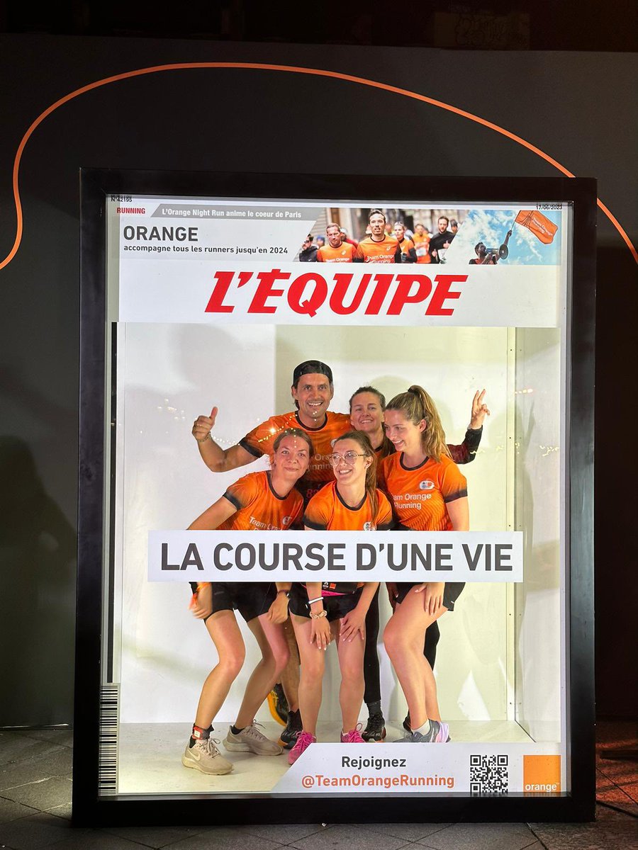 #OrangeNightRun #bravo @ch_duriez @orange et super team! @RicRousseau @claire_doisy @ja2rem1 @Lisa_Roussel_