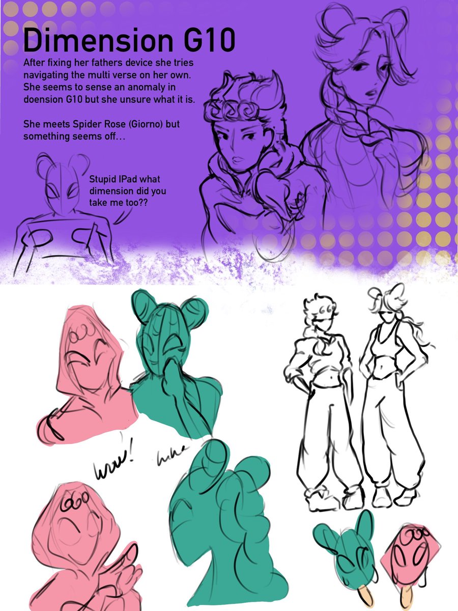 String Of Fate (Jolyne’s Spider Verse)

Here’s a deeper look into Jolynes universe 👀. Sorry for posting lots of this I’ve been having so much fun making up lore. 

More spider Giorno Soon 🐞
