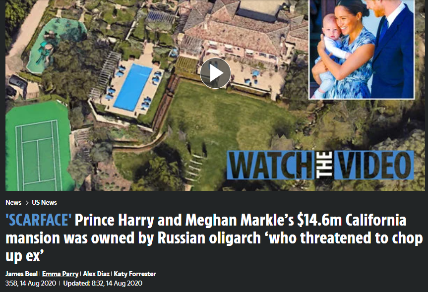 The Montecito grifters are living beyond their means. 

Harry squandered his inheritance from his mother to buy Meghan Markle a mansion that he can't afford. She left UK because 'Frogmore cottage is not good enough for her.' 

#MeghanMarkleIsAGrifter 
#PrinceHarryIsATraitor