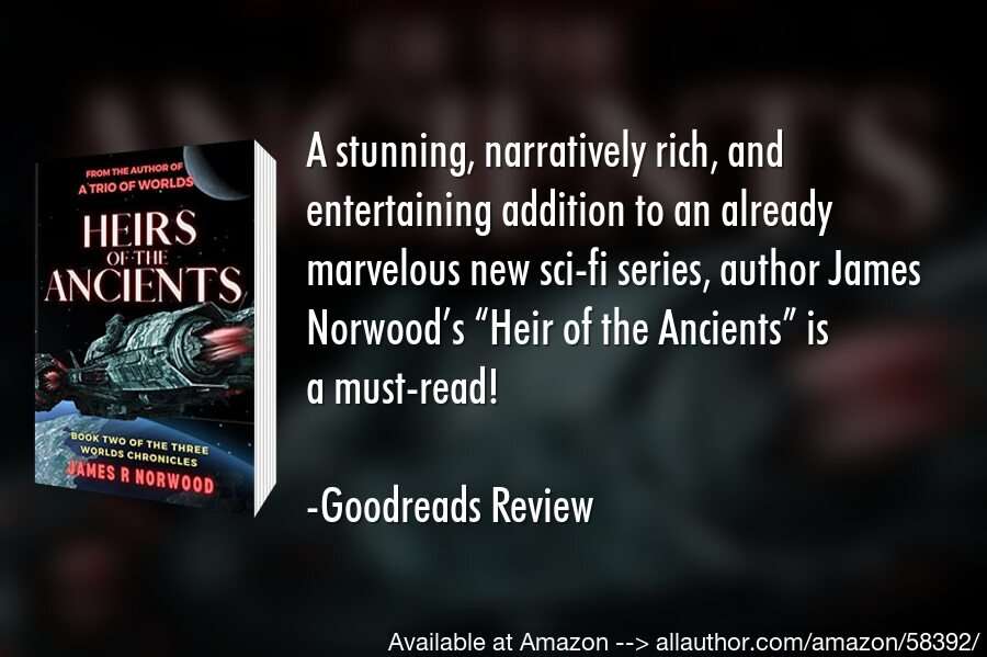 The Ancients are coming... 🛸
Are you ready to face them? 🔫
#99cents #KindleUnlimited
🗓️ Now Available!
📌 drjrn.com/Heirs

#IARTG #mybookagents #amreading
#SciFi #books #kindlebooks #mustread
#ThreeWorldsChronicles #SFRTG #OriginalSciFi