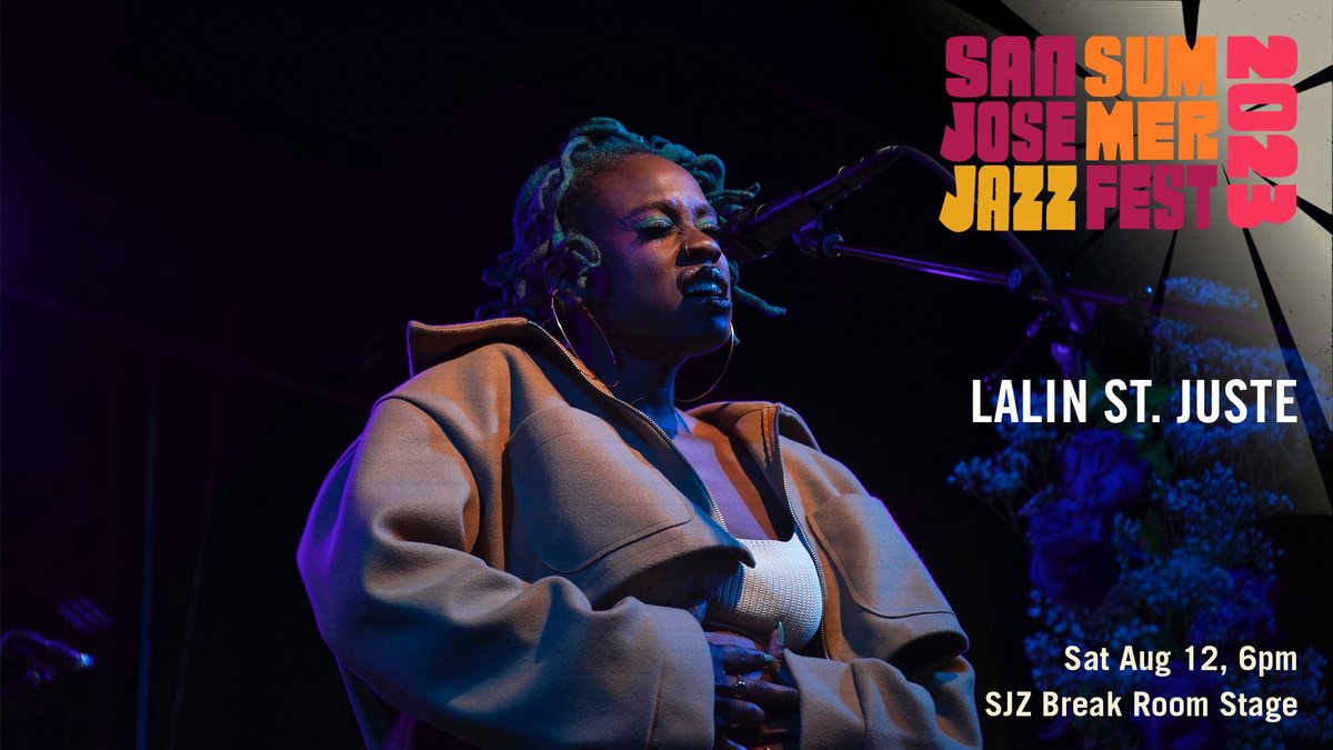 San Jose Jazz (@sanjosejazz) on Twitter photo Best known for her work as lead vocalist for The Seshen, <a href="/lalinstjuste/">LalinStJuste</a>'s sound is soulful and genre-defying, often touching on identity, justice, and equality. Catch her set at the SJZ Break Room Stage this summer!
#sjz #sjzsummerfest
summerfest.sanjosejazz.org/artists/lalin-… Best known for her work as lead vocalist for The Seshen, <a href="/lalinstjuste/">LalinStJuste</a>'s sound is soulful and genre-defying, often touching on identity, justice, and equality. Catch her set at the SJZ Break Room Stage this summer!
#sjz #sjzsummerfest
summerfest.sanjosejazz.org/artists/lalin-…