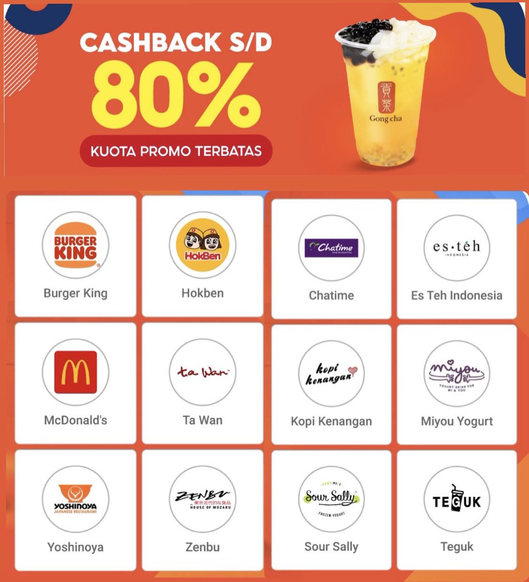 Caribarangyuk's tweet photo. Weekend gini enaknya jajan makanan dan minuman di SHOPEE FOOD 👌

🔥 PROMO sd 80% ‼️

Save aja dulu 🫰🏻

A Thread https://t.co/c92mTdLFhs
