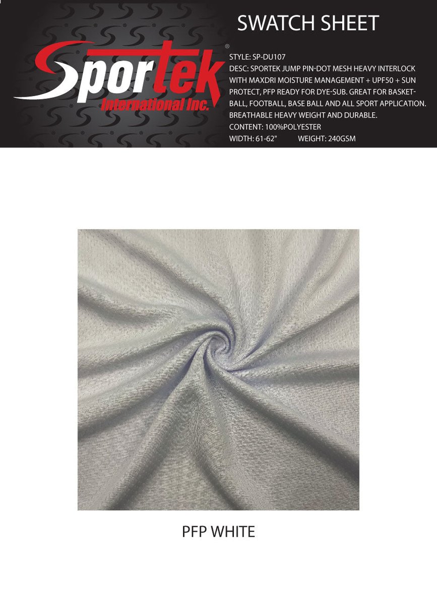 SportekInternat's tweet image. 🐣. Offer Xtras! SP-DU107 Sportek Jump Pin-Dot Mesh Heavy Interlock for $5.00 #sewingroom #printeddesign