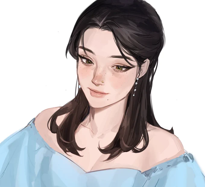 Today is my birthday, so I drew myself,,