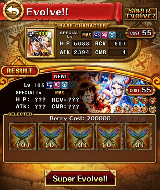 bochok31's tweet photo. @ONE_PIECE_TC Does anyone know how to find materials to evolve Yamato and Luffy ? https://t.co/lNIt7ofHuD