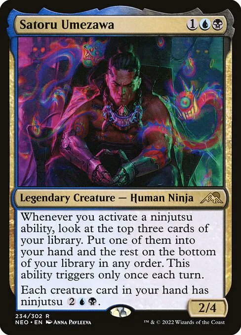 Current commander I'm looking at in my bipolar phase of wanting to find a new deck that cheats in big dumb things.