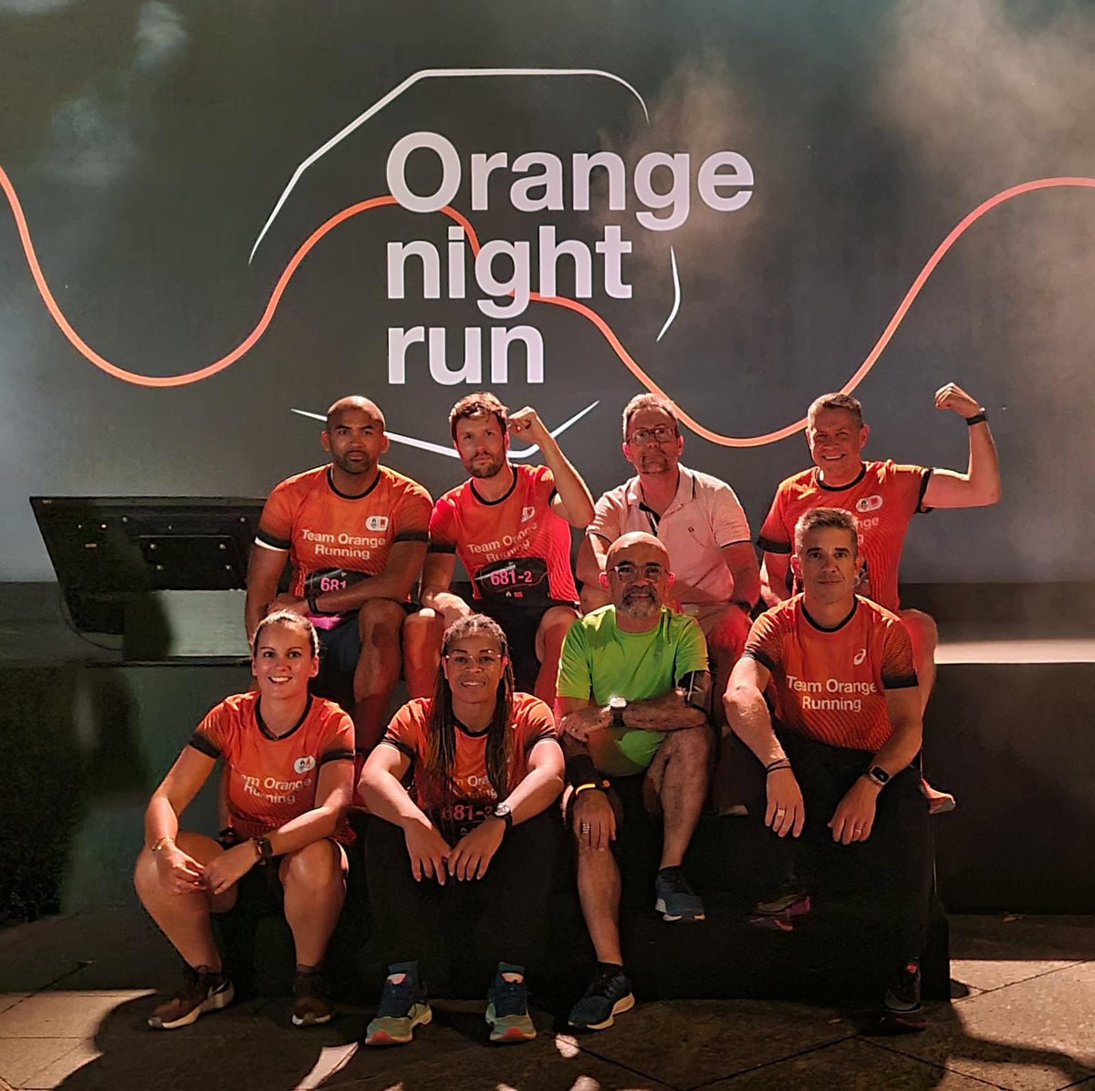 We are the champions !! #OrangeNightRun #touslessouriresgdt #Orange #running