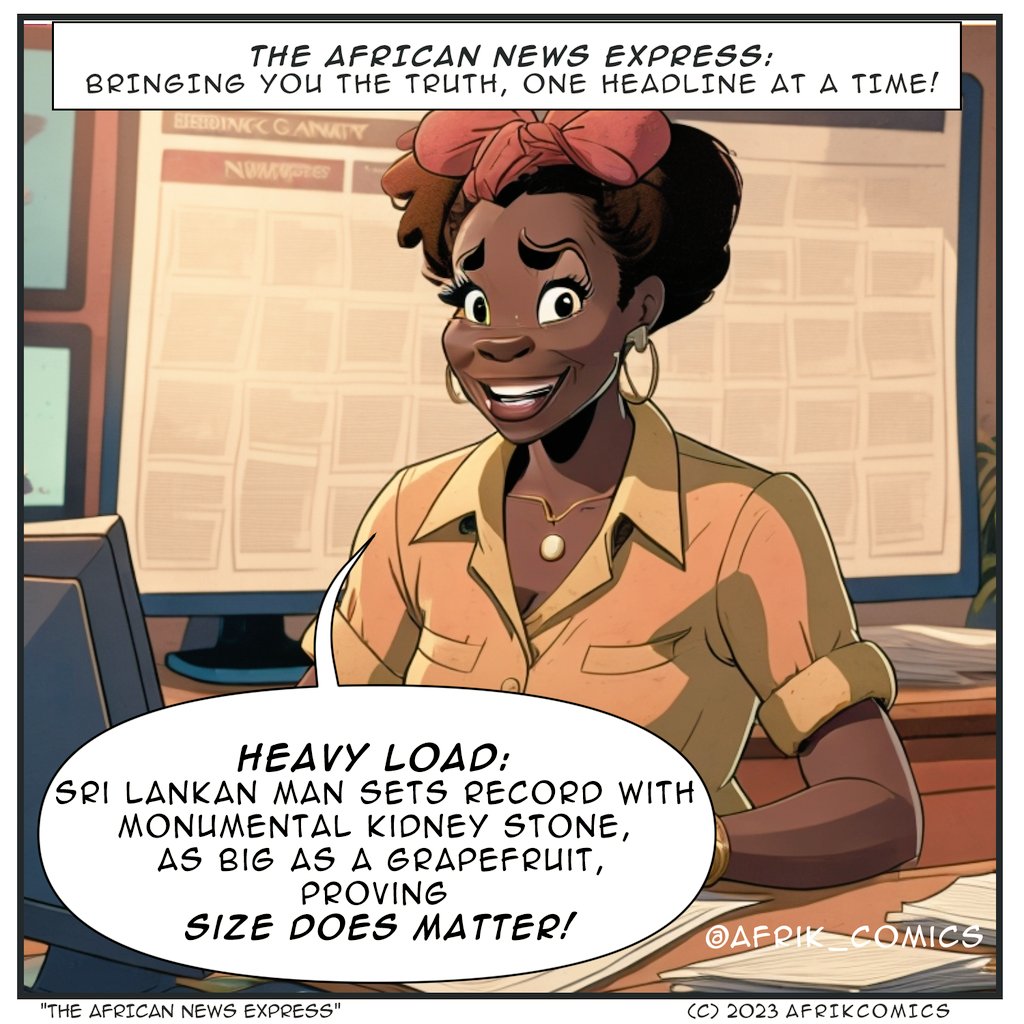 African News Express (020) - Size Does Matter

#afrik_comics #comicstrips #comics 
#sizedoesmatter