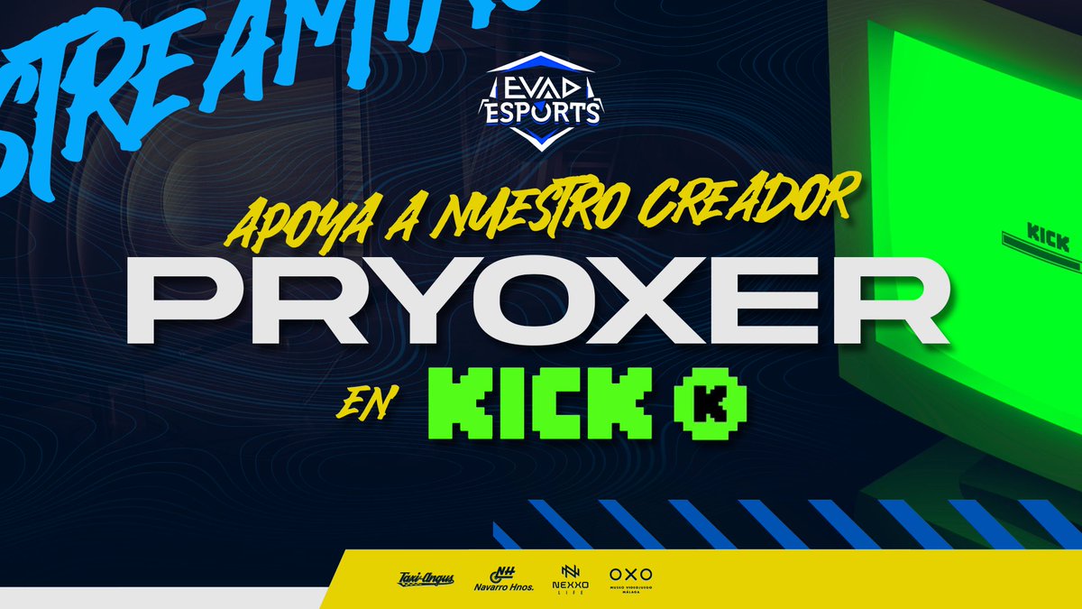 EsportsEVAD's tweet photo. 🟢 Nuestro CC @pryoxer94 esta a muy poco de conseguir el afiliado en @KickEspanol 

+ ¿Le echamos una mano? 🫱🏾‍🫲🏻
- Al toque mi rey 💚

#GoEVAD https://t.co/9dtHwwZwHa