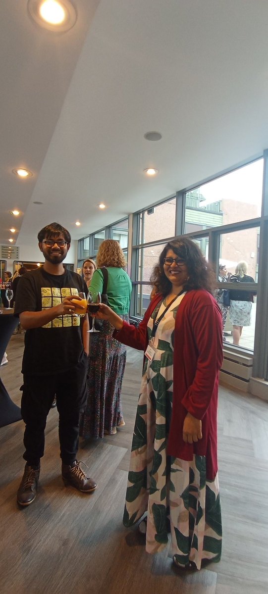 Abhadra7's tweet photo. Super happy moment at #ISAZ2023 when @SarkarRohan1 was announced as the winner of the first prize for poster presentation, in addition to the travel grant. Congratulations Rohan! @iiserkol https://t.co/EbkOJeOR89