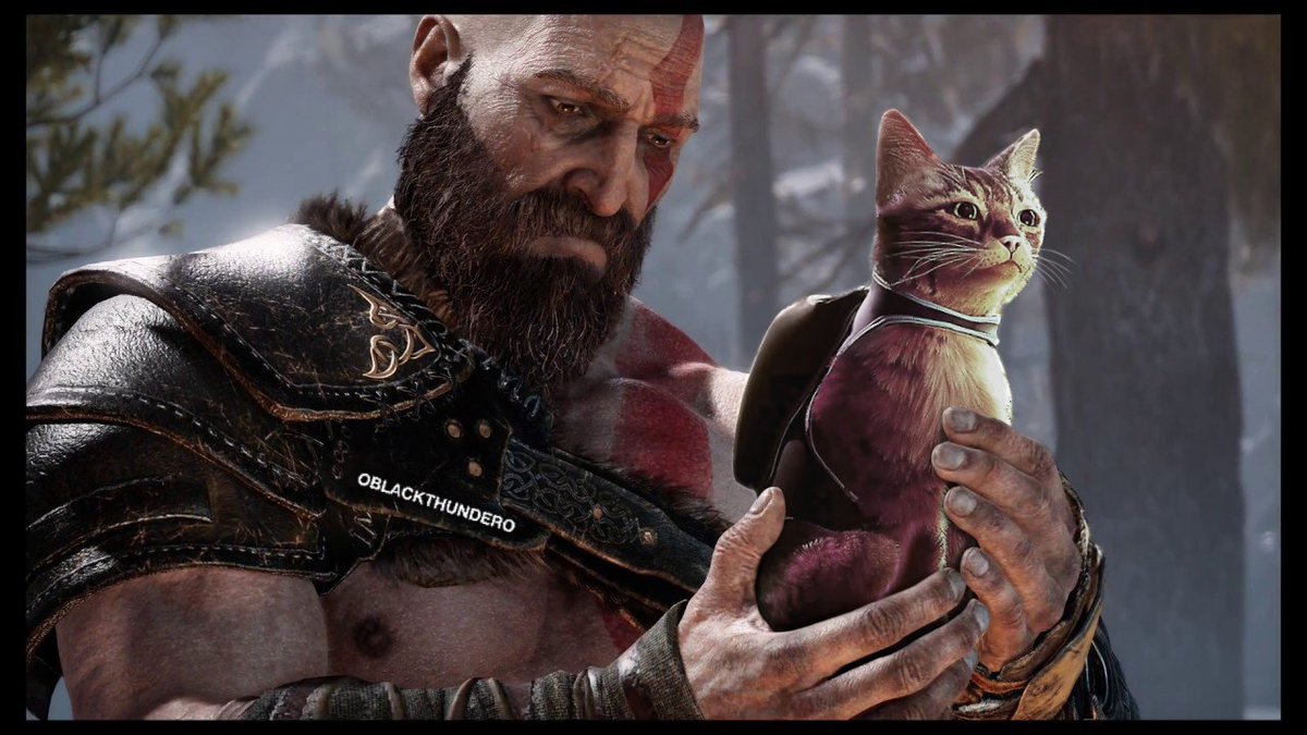 Gatinho de Stray invade God of War e outros jogos em memes hilários