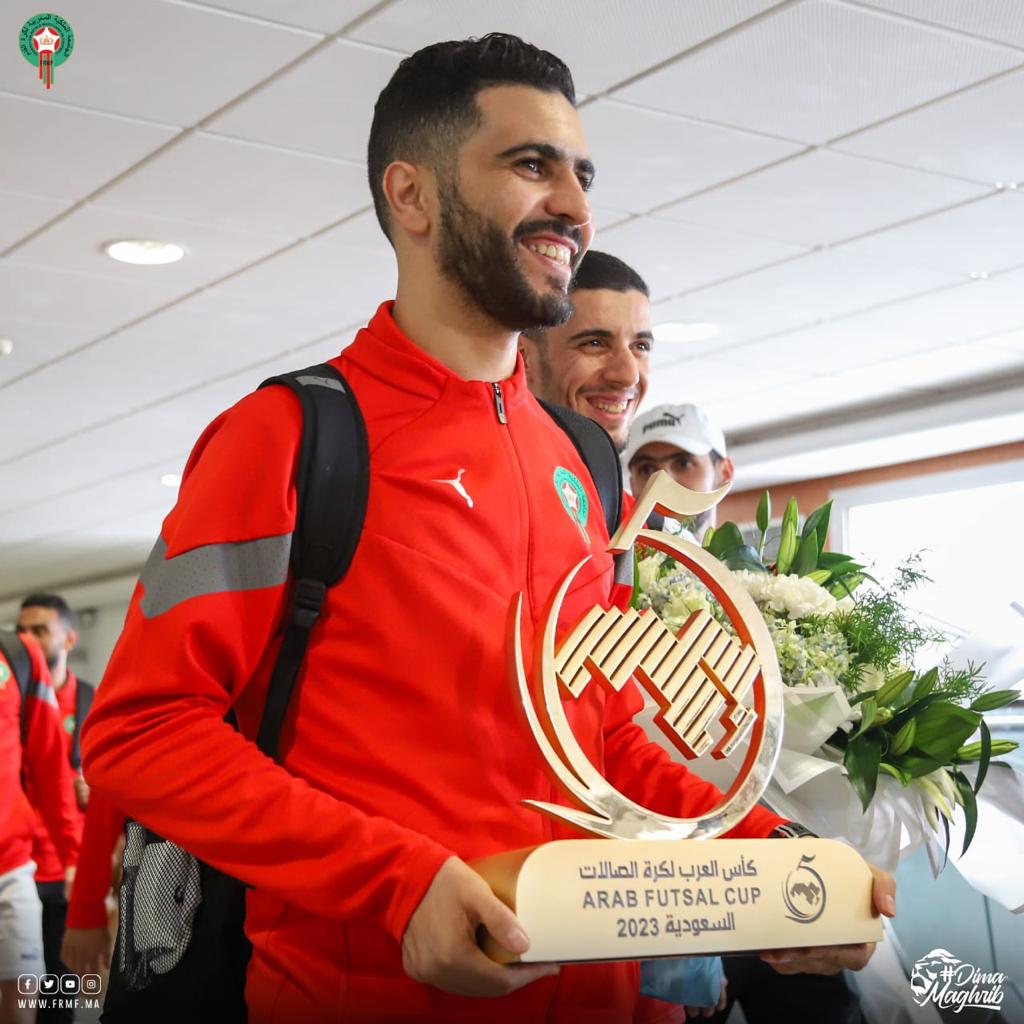 وصول الأبطال 👏🏻

𝐓𝐇𝐄 𝐂𝐇𝐀𝐌𝐏𝐈𝐎𝐍𝐒 𝐀𝐑𝐄 𝐇𝐄𝐑𝐄 ❤️
We can't be more proud 

#DimaMaghrib 🇲🇦