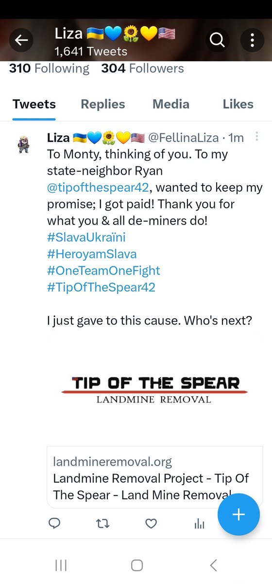 Cheems Redfield On Twitter Rt Fellinaliza Donated 25 To Tip Of The Spear Can That Be