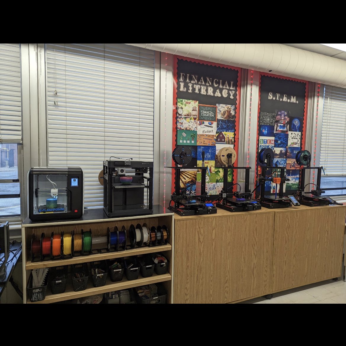 The3Dclassroom's tweet photo. This week, my class and I ran a 3D printing fundraiser at our school fun fair. We sold 3D printed toys, fidgets, decor, and even Croc Charms that we either designed or customized ourselves. A great way to both raise funds and teach my students about STEM and Entrepreneurship! https://t.co/I3iXgBhpC9