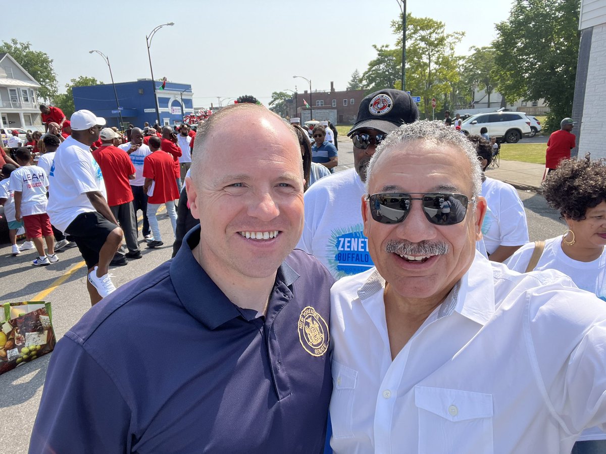 Celebrated a glorious Juneteenth in Buffalo, NY and enjoyed one of the biggest Juneteenth parades in the country with State Senator Tim Kennedy!